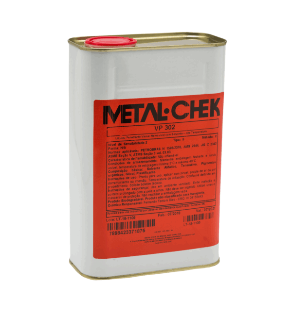 Metal-Chek VP 302 (1 L) LP visível removível solvente