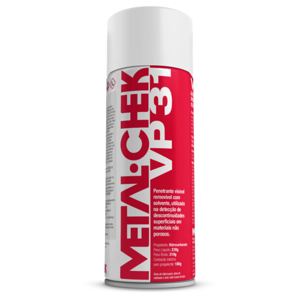 Metal-Chek VP-31 Propelente Hidrocarboneto (Hi) Visível Removível Solvente